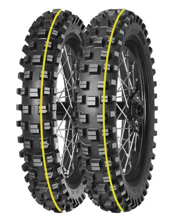 MITAS 120/90-18 TERRA FORCE-EX XT SUPER EXTREME 65M TT ZADNÍ (ŽLUTÝ PROUŽEK) DOT 2026 (460103) (náhradní:70000286) (Moto pneu MITAS TERRA FORCE-EX XT)