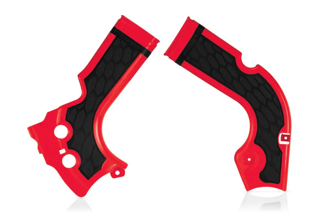 ACERBIS kryty rámu X-GRIP HONDA CRF 250 R 14-17, CRF 450 13-16 barva červená / černá (ACERBIS kryty rámu X-GRIP HONDA CRF 250 R 14-17, CRF 450 13-16)
