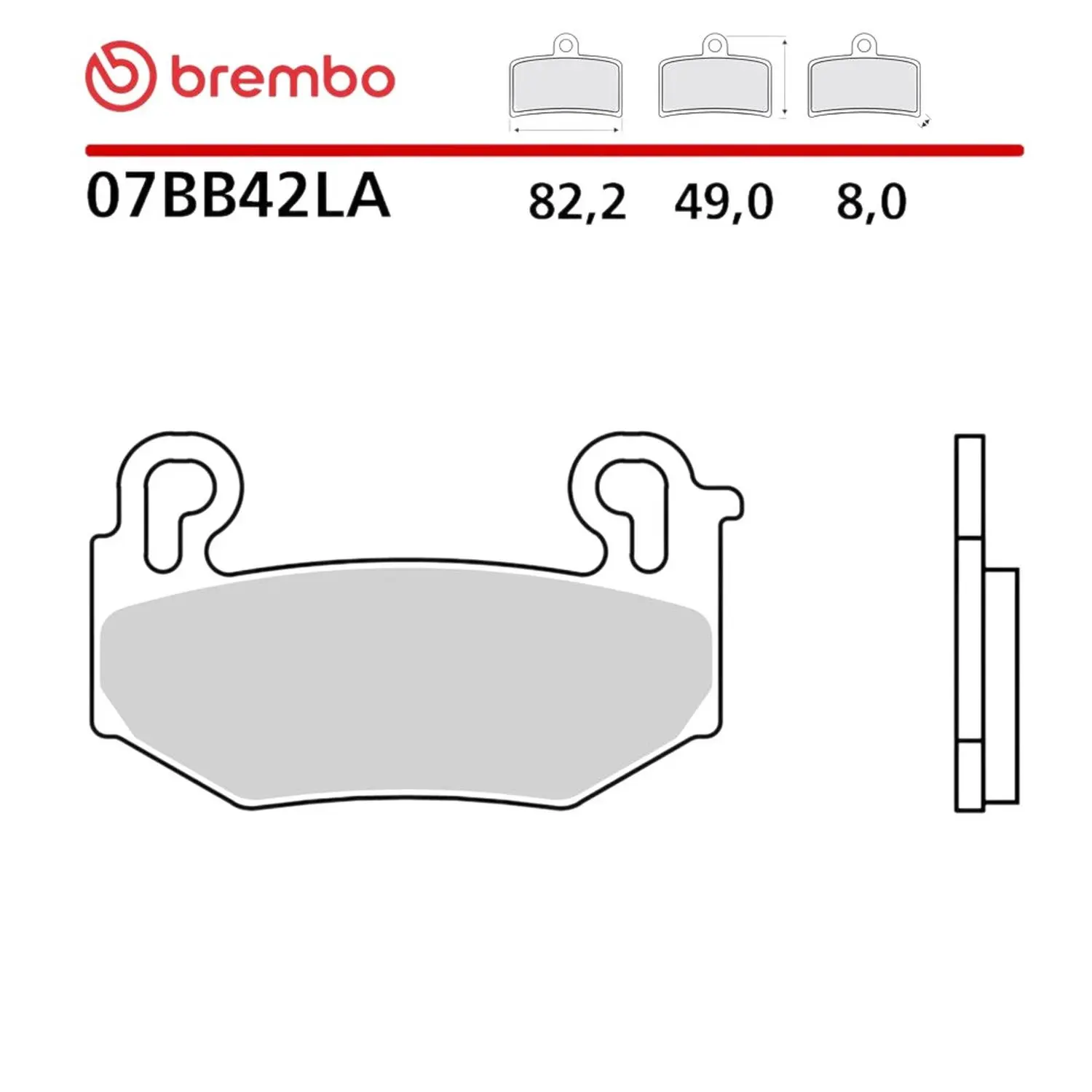 BREMBO brzdové destičky KH779 ROAD SINTER LA (slinutý kov) přední (ECE R90) BMW R 1300 GS / ADV / R / RS / RT '23-'26 (BREMBO brzdové destičky KH779)