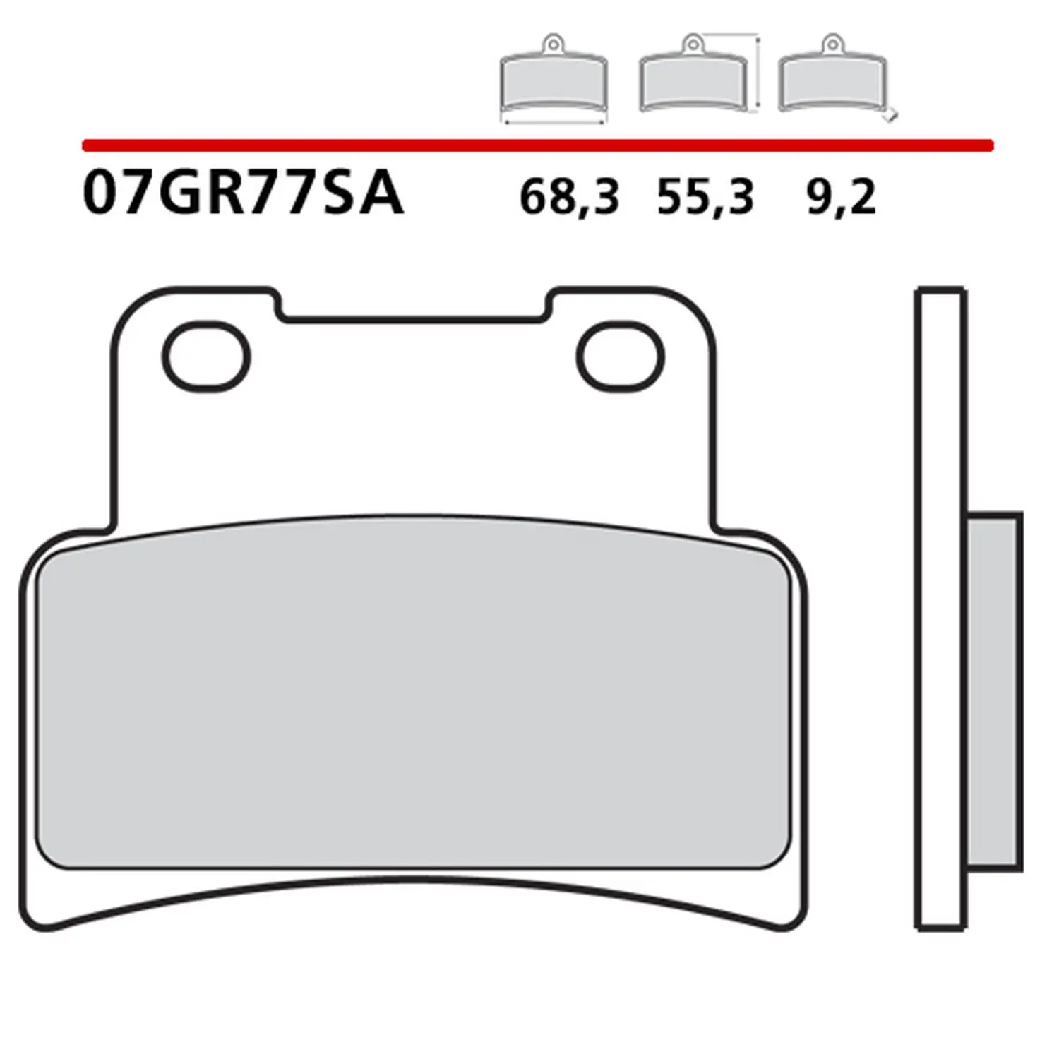 BREMBO brzdové destičky KH432 SINTER SA (slinutý kov) přední (ECE R90) (BREMBO brzdové destičky KH432 SINTER SA (slinutý kov) přední (ECE R90))