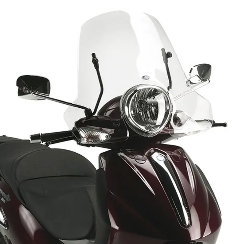 KAPPA plexi štít PIAGGIO BEVERLY 500 03-07, BEVERLY TOURER 125/250/300/400 08-10 (32 X 61,5cm) průhledný (KAPPA plexi štít PIAGGIO BEVERLY 500 03-07,)
