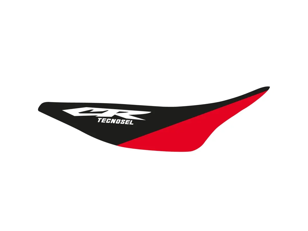 TECNOSEL (BLACKBIRD) potah sedla HONDA CR 125 98-99, CR 250 97-99, REPLICA OEM HONDA 98, černá/červená, LOGO TECNOSEL (TECNOSEL (BLACKBIRD) potah)