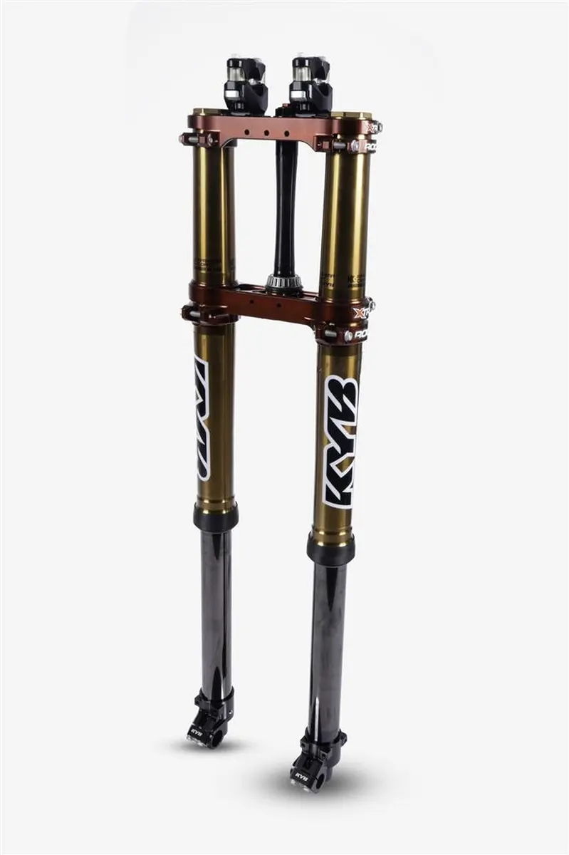 KYB FACTORY KIT FORK kompletní přední zavěšení (KASHIMA; DLC) KTM; HUSQVARNA; GAS GAS 15-23 ENDURO (vyžaduje použití montážních přírub XTRIG 40502000)