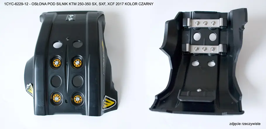 CYCRA kryt motoru FULL ARMOR SKID PLATE KTM SXF/SX-F/XCF/XC-F/EXC/EXC-F 250-350 16-18 barva černá (CYCRA kryt motoru FULL ARMOR SKID PLATE KTM)