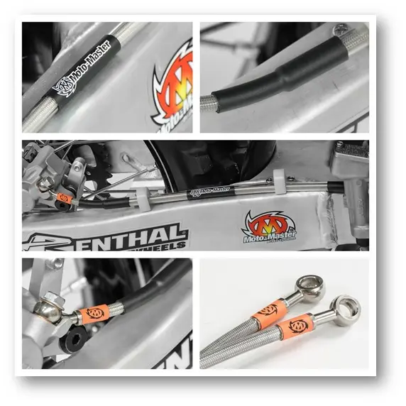 MOTO-MASTER brzdová hadička v ocelovém opletení přední HONDA CRF 250/450 09- (MOTO-MASTER brzdová hadička v ocelovém opletení přední HONDA CRF)