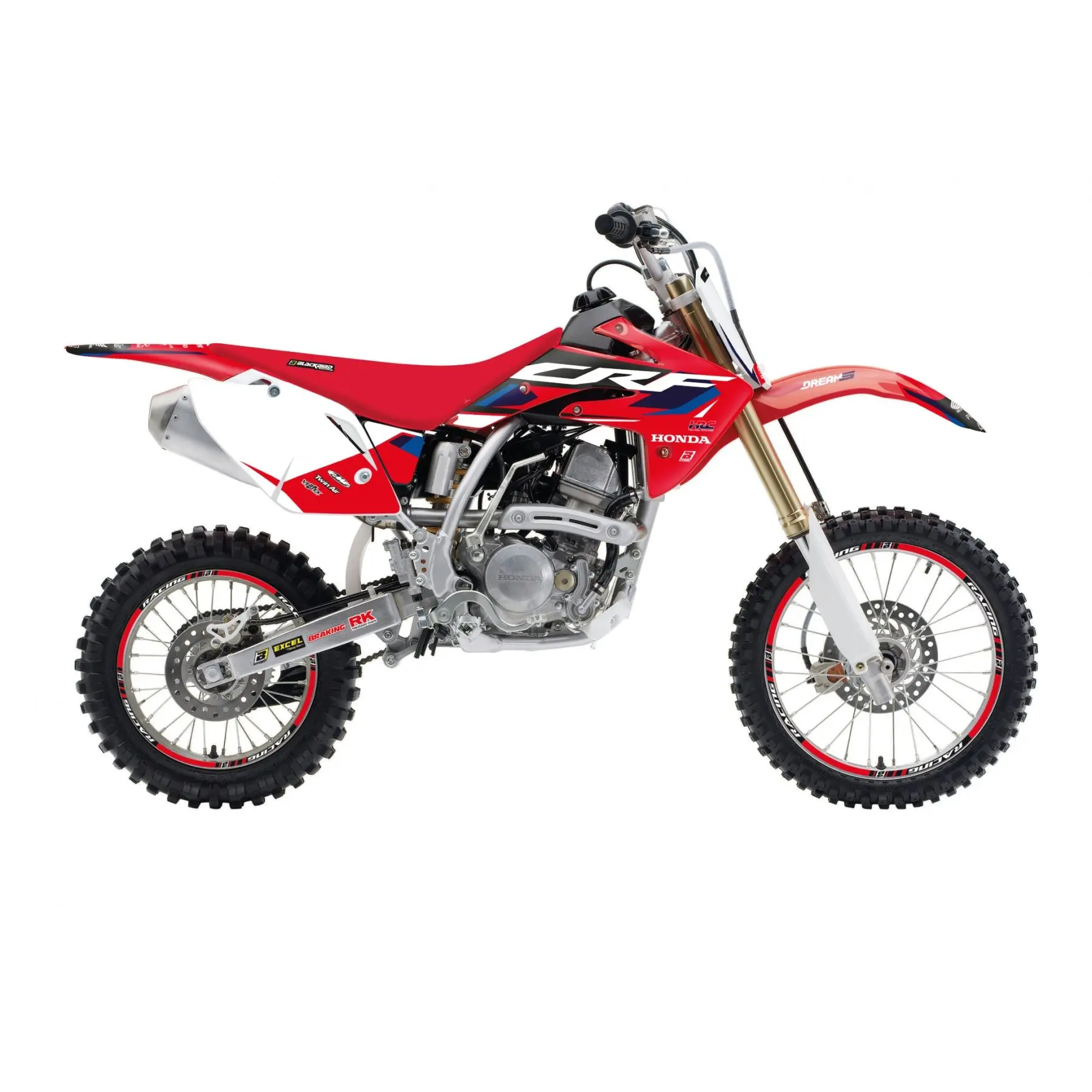 BLACKBIRD sada samolepek (dýhy) HONDA CRF 150 07-24 DREAM 5 barva červená (BLACKBIRD sada samolepek (dýhy) HONDA CRF 150 07-24 DREAM 5 barva červená)