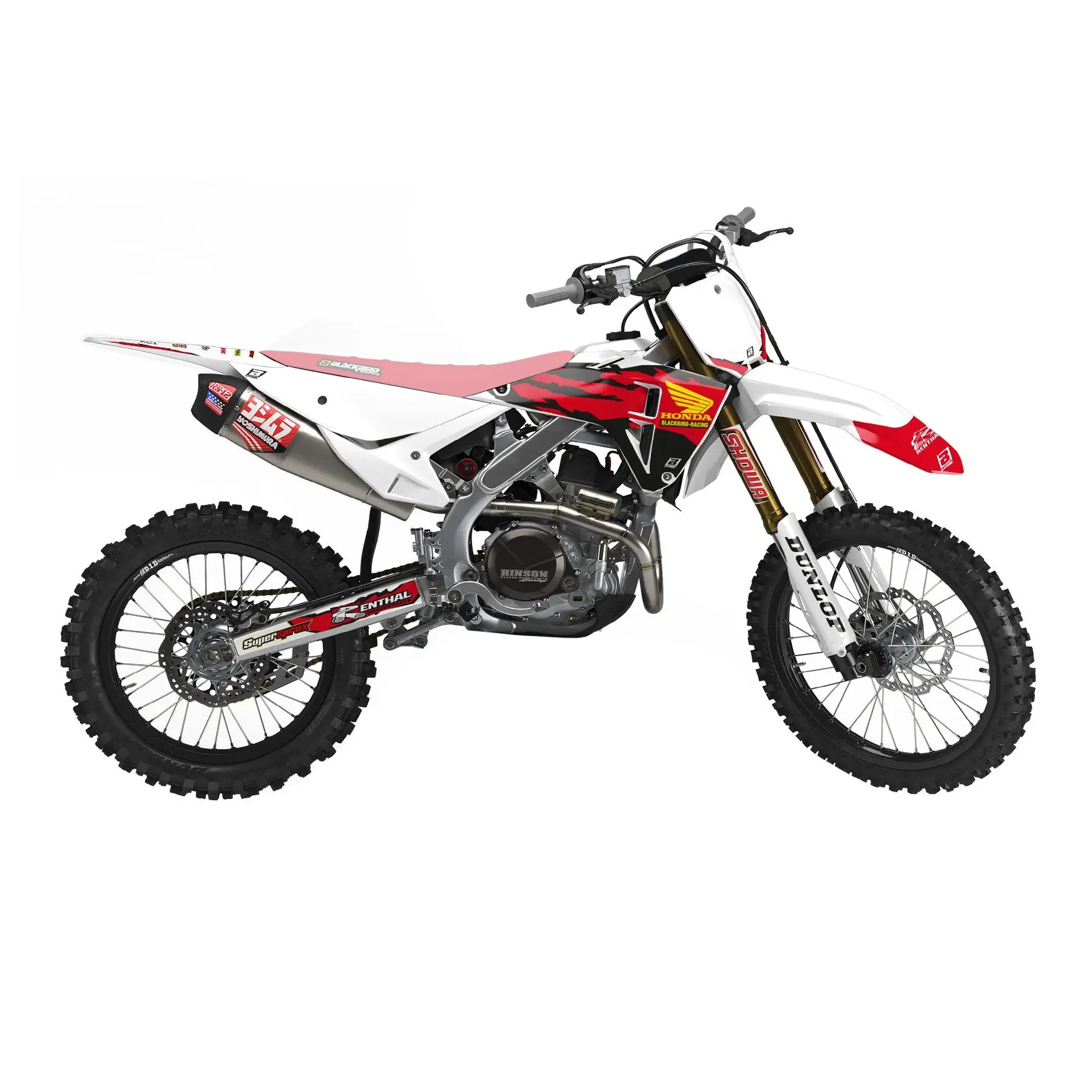 BLACKBIRD sada samolepek (dýhy) HONDA CRF 250R 25; CRF 450R 25 retro (BLACKBIRD sada samolepek (dýhy) HONDA CRF 250R 25; CRF 450R 25 retro)