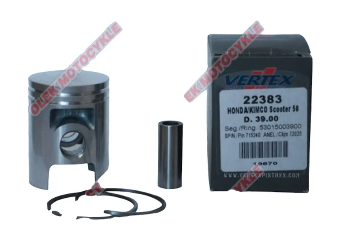 VERTEX píst HONDA KYMCO DIO, BALI, SFX, X8R 39,00 mm (nominální) (VERTEX píst HONDA KYMCO DIO, BALI, SFX, X8R 39,00 mm (nominální))