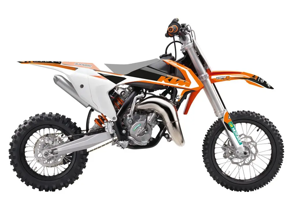 BLACKBIRD sada samolepek (dýhy) KTM SX 65 16-23 DREAM 4 barva oranžová bílá černá (BLACKBIRD sada samolepek (dýhy) KTM SX 65 16-23 DREAM 4 barva)