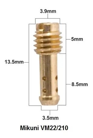 PROX volnoběžná tryska MIKUNI typ VM22/210 průměr #30 ( 1 kus ) (PROX volnoběžná tryska MIKUNI typ VM22/210 průměr #30 ( 1 kus ))