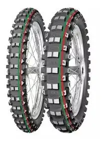 MITAS 70/100-19 TERRA FORCE-MX MH MEDIUM/HARD 42M (ČERVENÝ/ZELENÝ PROUŽEK) TT PŘEDNÍ DOT 2026 (DOT:DCDS) (460068) (náhradní:70000121) (Moto pneu)