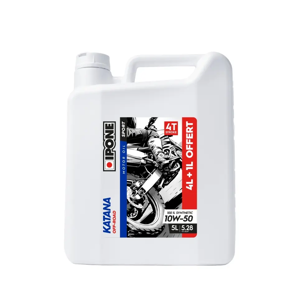 IPONE KATANA OFF ROAD 10W50 motorový olej 100% syntetický 5L (ESTER, MA2) - AKCE 4+1 (AKC) (4) nahrazuje 800017 (IPONE KATANA OFF ROAD 10W50 motorový)