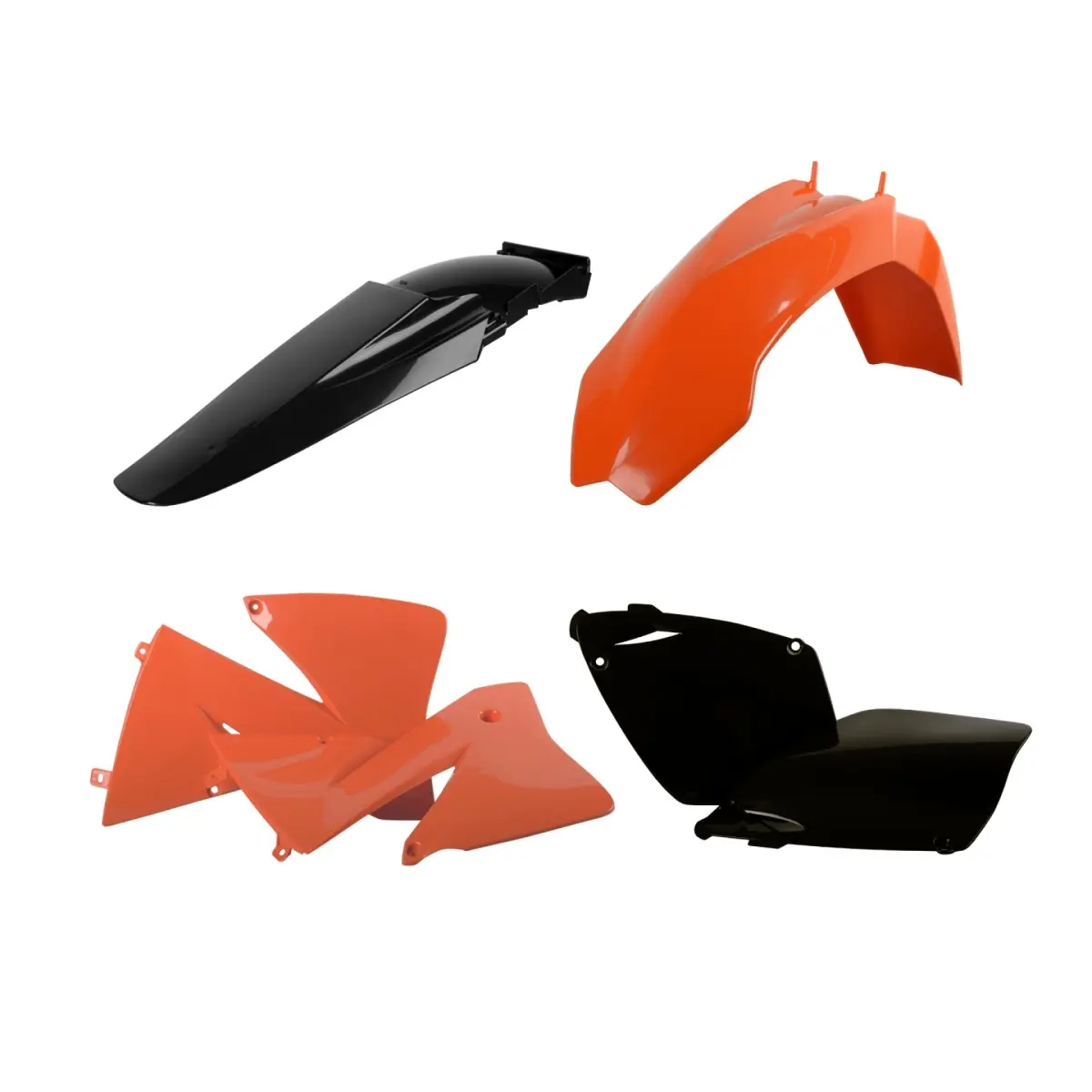 POLISPORT kompletní sada plastů KTM EXC/EXC-F 01-02 barva oranžová černá OEM (POLISPORT kompletní sada plastů KTM EXC/EXC-F 01-02 barva oranžová)