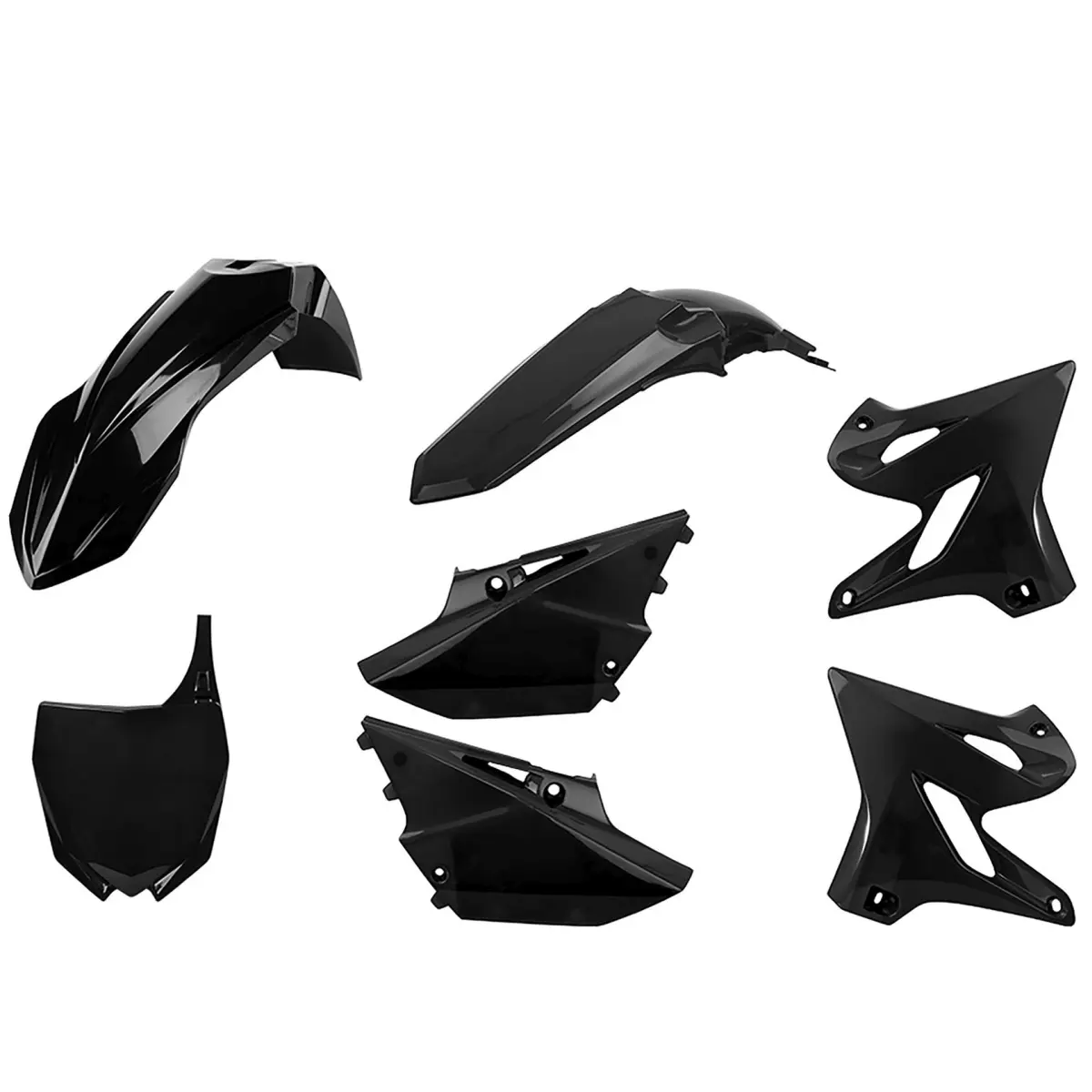 POLISPORT kompletní sada plastů YAMAHA YZ125/250 15-20 barva černá (POLISPORT kompletní sada plastů YAMAHA YZ125/250 15-20 barva černá)
