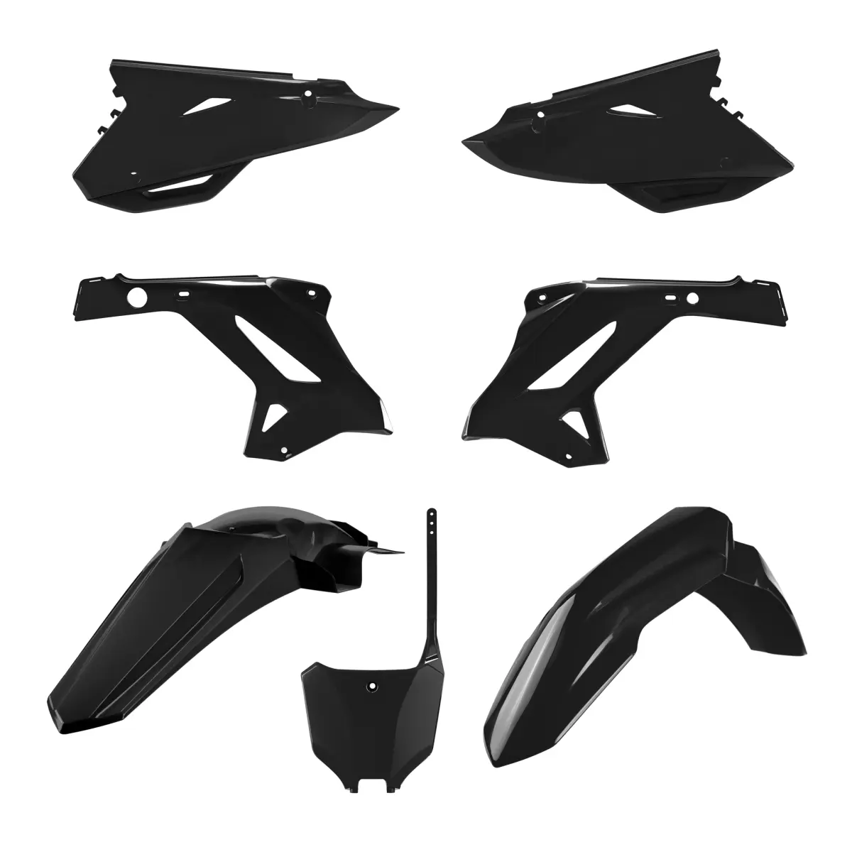 POLISPORT kompletní sada plastů HONDA CR 125/250 00-01 (restyling na model 2022) barva černá (POLISPORT kompletní sada plastů HONDA CR 125/250 00-01)
