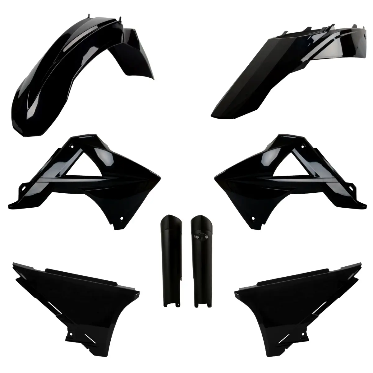 POLISPORT kompletní sada plastů (FULL KIT) GAS GAS EC/EC-E 125 10; EC/EC-E 200 10; EC/EC-E 250 10; EC-EC-E 300 10 EC/EC-F 10 v sadě přední tabulka