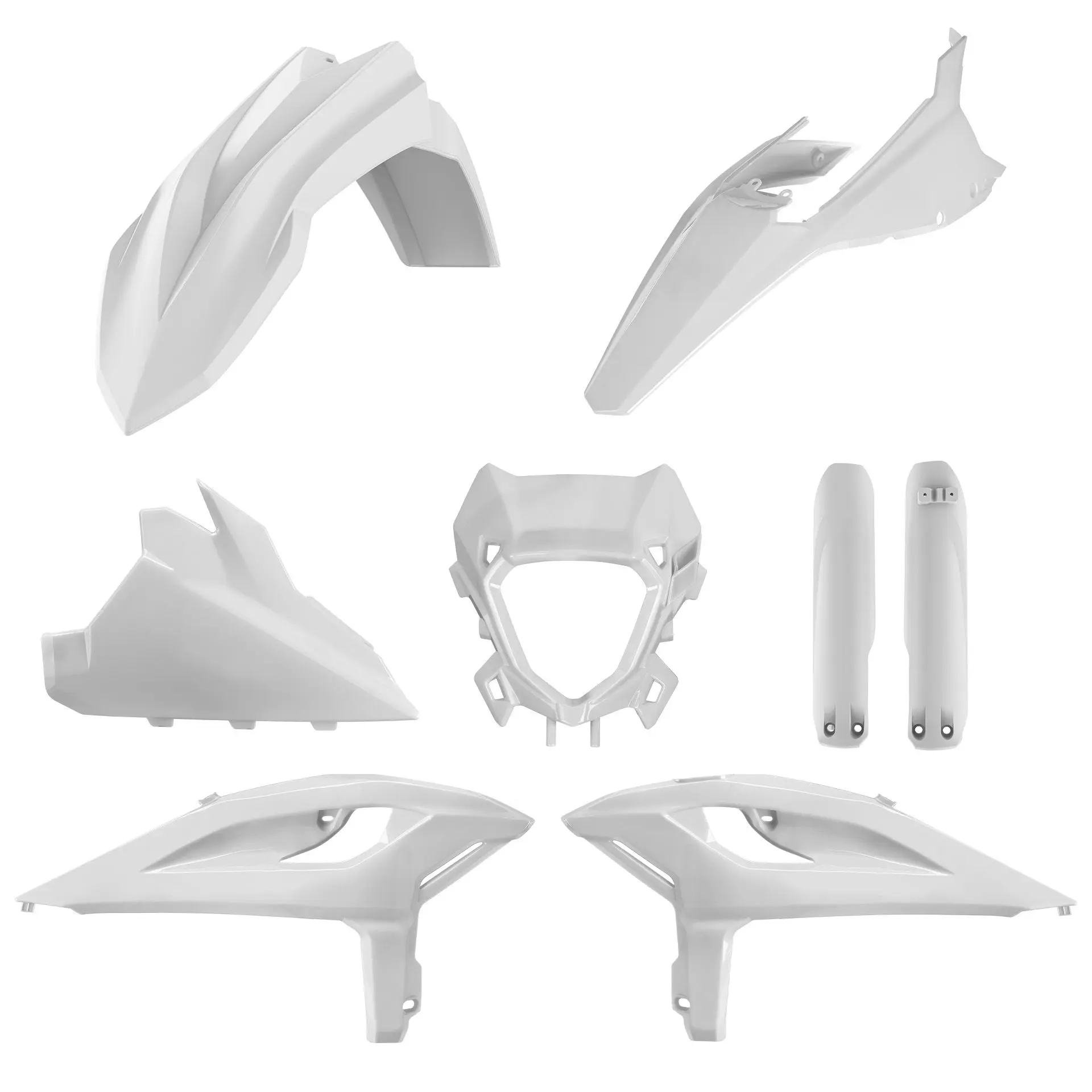 POLISPORT kompletní sada plastů (FULL KIT) BETA RR 2T/4T RACING 25-26; RR 2T/4T X-PRO 25-26 v sadě kryt světla (8399100003) a kryty tlumičů