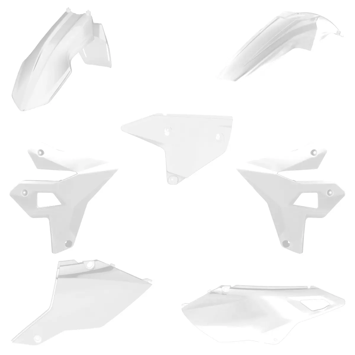 POLISPORT kompletní sada plastů SUZUKI DR-Z 400 (DRZ400) 00-25 (restyling) barva bílá (POLISPORT kompletní sada plastů SUZUKI DR-Z 400 (DRZ400) 00-25)