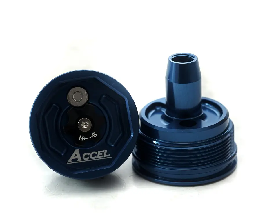 ACCEL horní zátka předního tlumiče s regulací HONDA CRF 450R 09-14; YAMAHA YZ/YZF 125/250/450/X 06-20, WRF 250/450 12-20, KAWASAKI KXF 450 08-14,