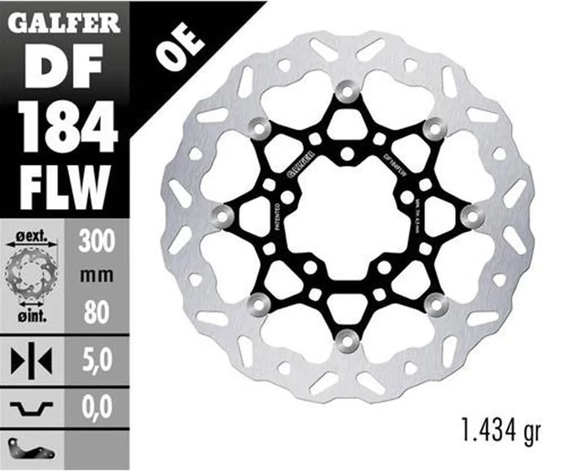GALFER brzdový kotouč přední KAWASAKI EN 650 VULCAN 15-; ER-6F/N 05-; ZX-6R 06-12; VERSYS 650 06-; VERSYS 1000 12-14; Z 750 07-; Z 1000 07- (WAVE