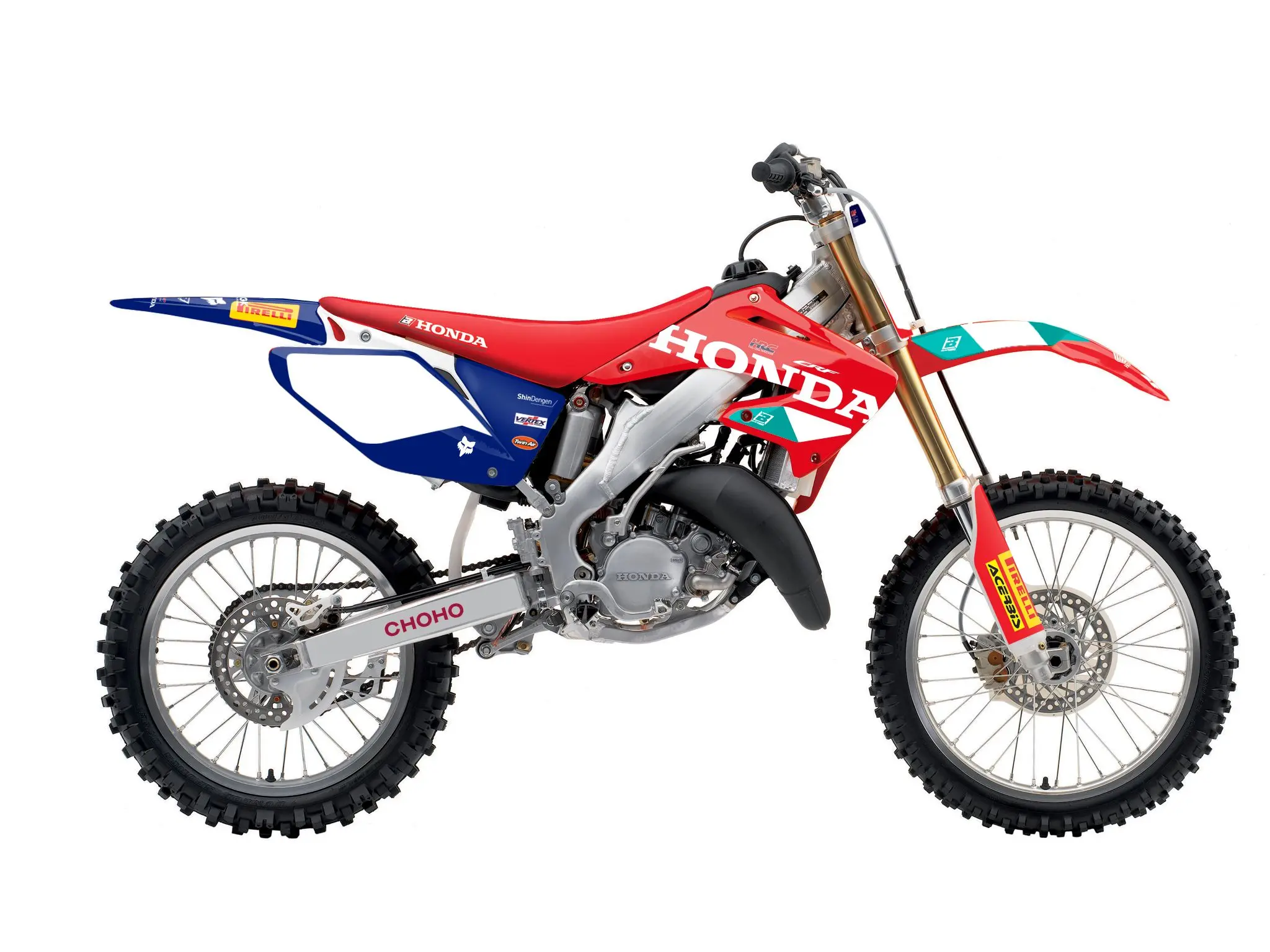 BLACKBIRD sada nálepek (polepů) HONDA CR 125R '00-'07, CR 250R '02-'07 REPLICA TEAM HRC 25 HONDA (BLACKBIRD sada nálepek (polepů) HONDA CR 125R)