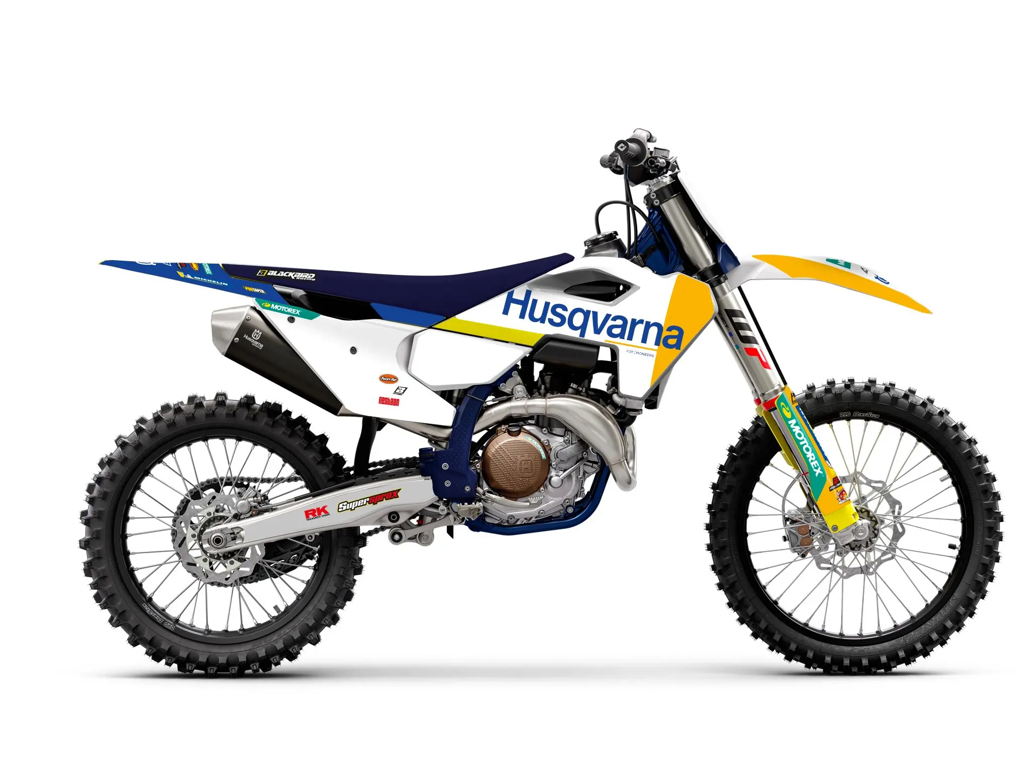 BLACKBIRD sada nálepek (polepů) HUSQVARNA FC/TC '23-'24 (FC/TC ALL MODELS '23-'24) REPLICA HUSQVARNA FACTORY MXGP 26 (BLACKBIRD sada nálepek (polepů))