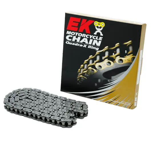 EK hnací řetěz ZVX3 ULTRA sport NX-RING 530ZVX3 110 článků (DO 1400ccm) vyrobeno v Japonsku nýtovací spojka (EK hnací řetěz ZVX3 ULTRA sport NX-RING)