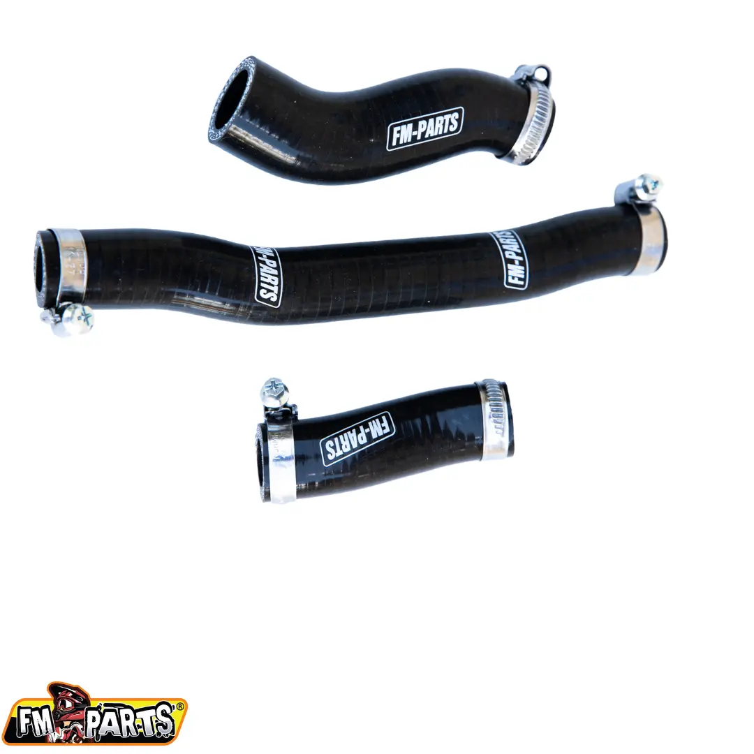 FM-PARTS silikonové hadice chladiče KTM EXC 250/300 TPI 20-23, HUSQVARNA TE/TEI 250/300 TPI 20-23 ,GAS-GAS EC 250/300 TPI 20-23 barva černá
