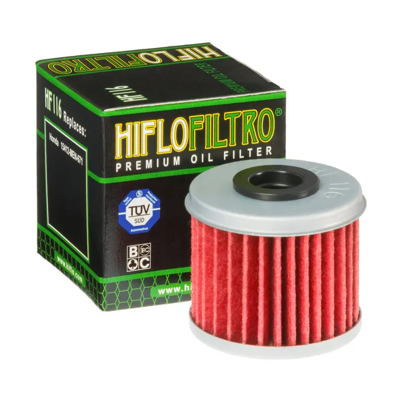 HIFLO olejový filtr HF 116 HONDA CRF 250/450 (02-24), HUSQVARNA TC/TE 250/310 09-14 (50) (HIFLO olejový filtr HF 116 HONDA CRF 250/450 (02-24),)