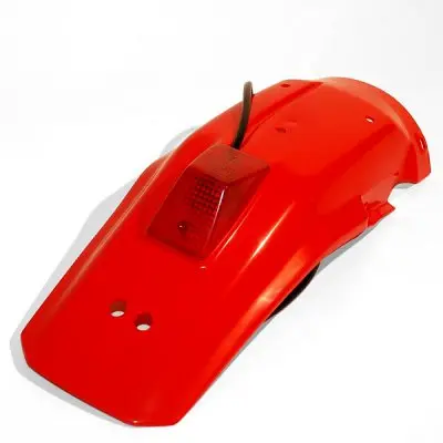 UFO blatník zadní HONDA XR 600R 88-00 se světlem barva červená (UFO blatník zadní HONDA XR 600R 88-00 se světlem barva červená)