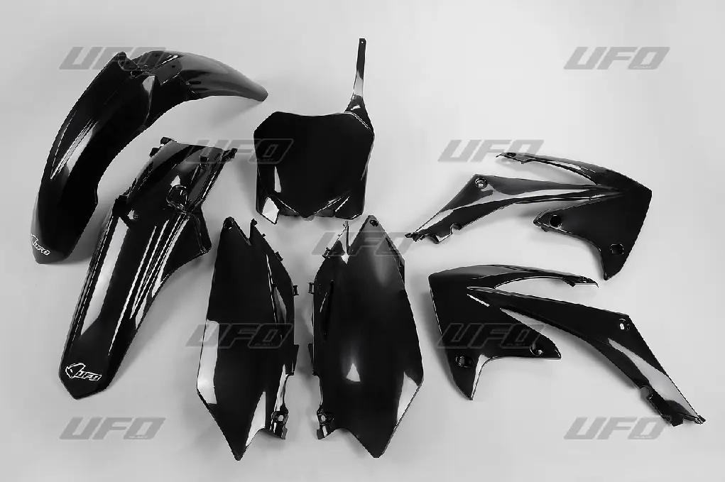 UFO kompletní sada plastů HONDA CRF 450 R 09-10, CRF 250 10 barva černá (HO113E001) (UFO kompletní sada plastů HONDA CRF 450 R 09-10, CRF 250 10)