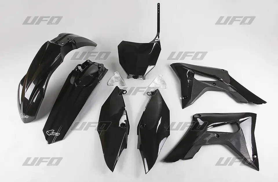 UFO kompletní sada plastů HONDA CRF 250R 18-21, CRF 450R 17-20 barva černá (HO119E001) (UFO kompletní sada plastů HONDA CRF 250R 18-21, CRF 450R)