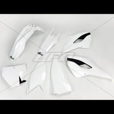 UFO kompletní sada plastů HUSQVARNA TC/FC 125/250/300/350/450 14-15 barva OEM 14 (bílá) (HU613E999) (UFO kompletní sada plastů HUSQVARNA TC/FC)