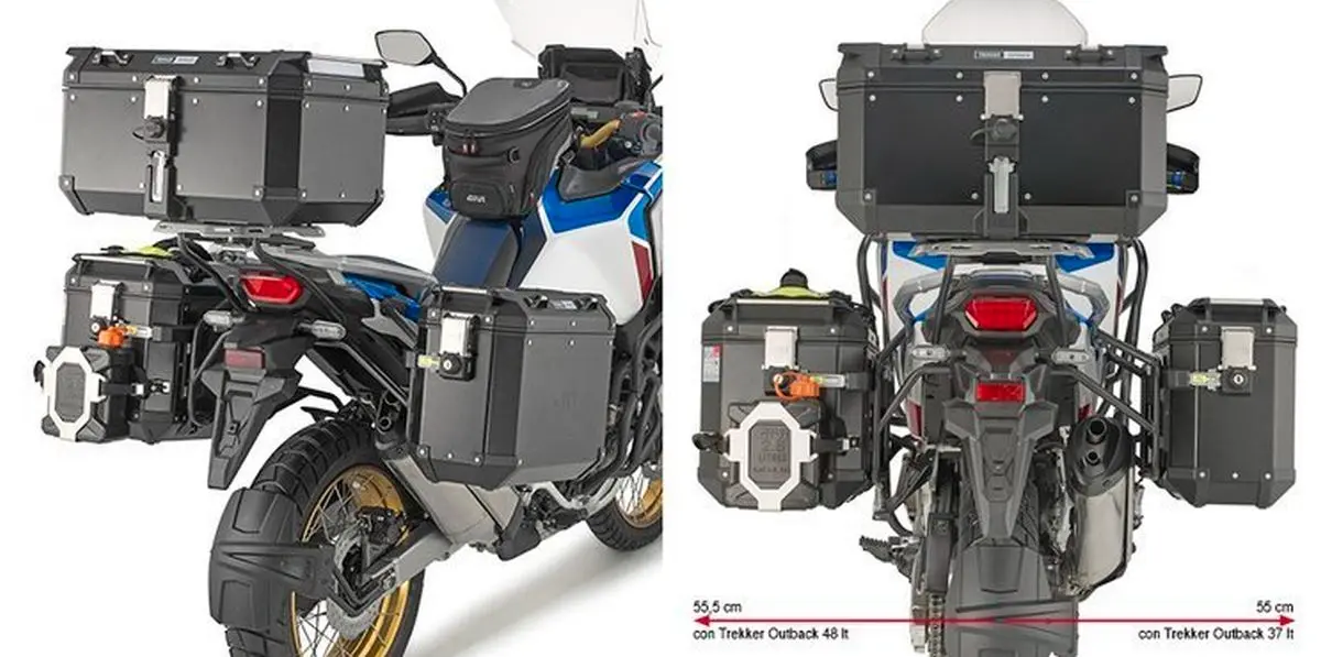 KAPPA boční nosič kufrů MONOKEY CAM SIDE HONDA CRF 1100L AFRICA TWIN 20-25 ADVENTURE SPORTS 20-25 - pod kufry KFR KFORCE a KVG KVOYAGER ALU (KAPPA)