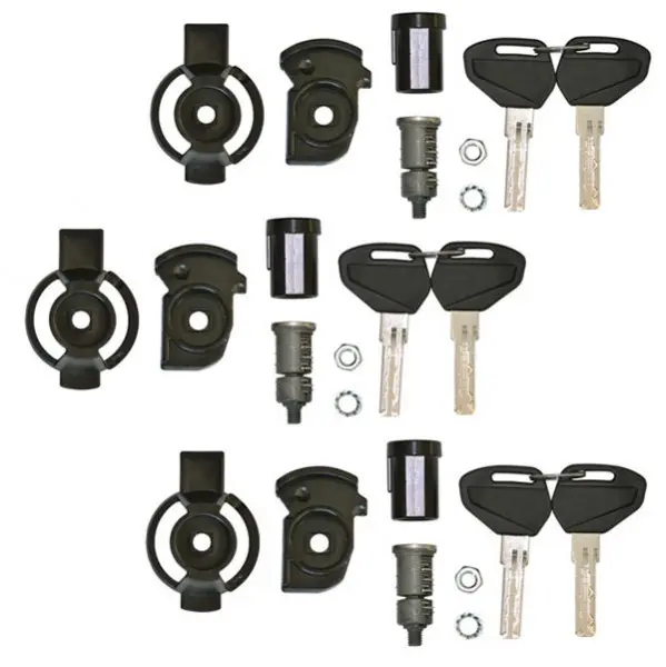 KAPPA zámek pro kufry KGR33, KGR46, K49, K46, K47, K35 a hliníkové KVG, KFR, KVE, KMS SECURITY LOCK (3 kusy) (KAPPA zámek pro kufry KGR33, KGR46,)