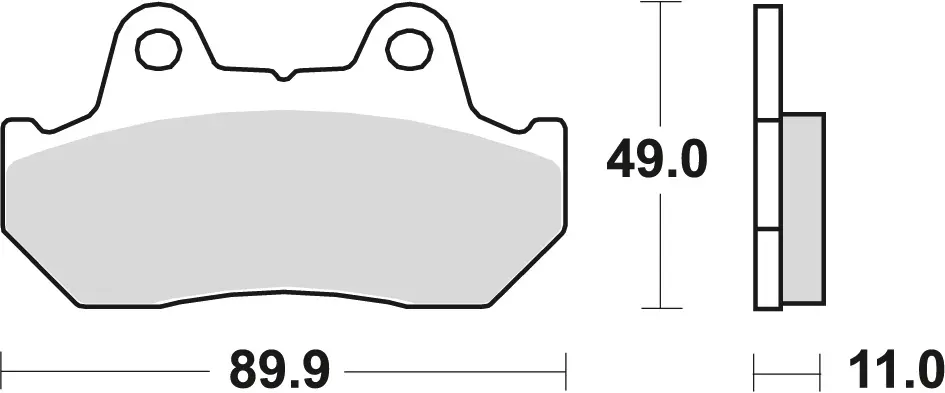 Brzdové destičky TRW LUCAS MCB512SV (KH69/3) (TRW LUCAS brzdové destičky KH69/3 sintrované STREET HONDA CBR 600 / XL 600 V 87-90, CX 650 / turbo)