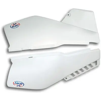 UFO boční kryty pod sedlo YAMAHA XT 600 '87-'90 barva bílá (komplet) (UFO boční kryty pod sedlo YAMAHA XT 600 '87-'90 barva bílá (komplet))