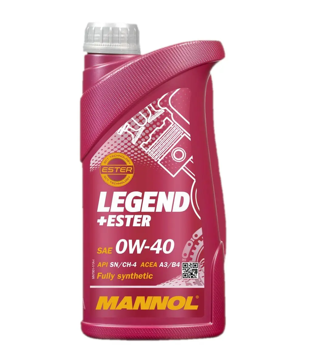 MANNOL motorový olej automobilový 0W40 LEGEND+ESTER 1 litr (7901) (syntetický) (MANNOL motorový olej automobilový 0W40 LEGEND+ESTER 1 litr (7901))