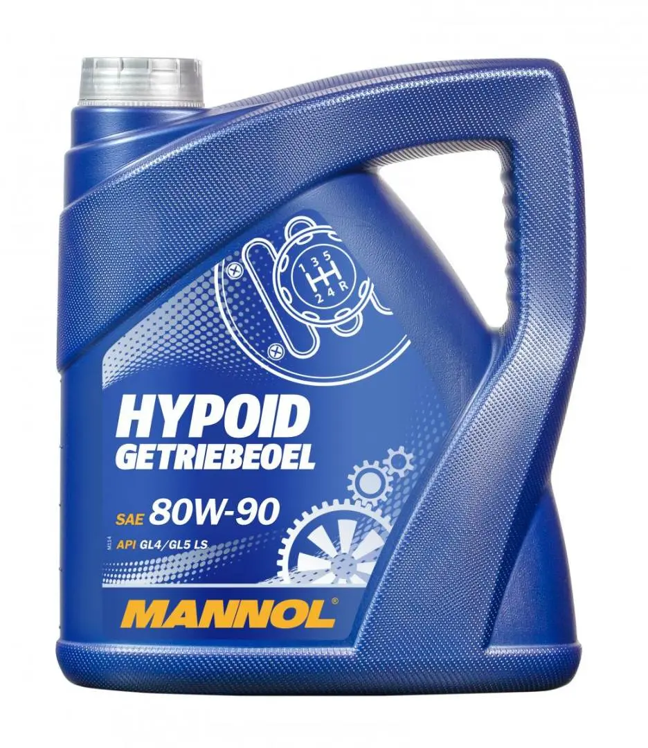 MANNOL HYPOID GETRIEBEOEL 80W90 API GL4/GL5 LS - olej převodový minerální 4L (80W-90) (MANNOL HYPOID GETRIEBEOEL 80W90 API GL4/GL5 LS - olej)