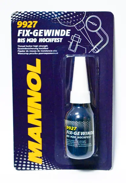 MANNOL FIX-GEWINDE HOCHFEST - lepidlo na závity, červené, vysoká pevnost 10ML (9927) (144) ( )