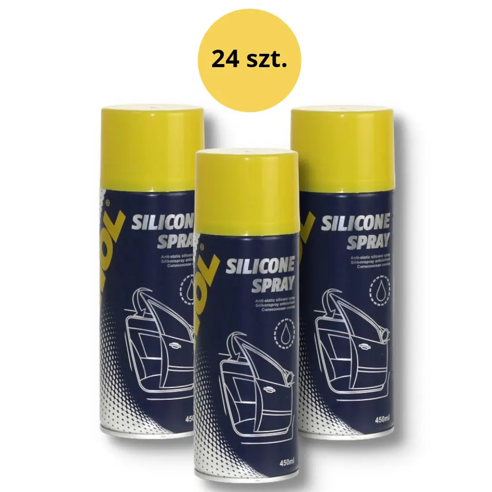 MANNOL SILICONE SPRAY 450ML (9963) - karton 24 kusů (set) (MANNOL SILICONE SPRAY 450ML (9963) - karton 24 kusů (set))