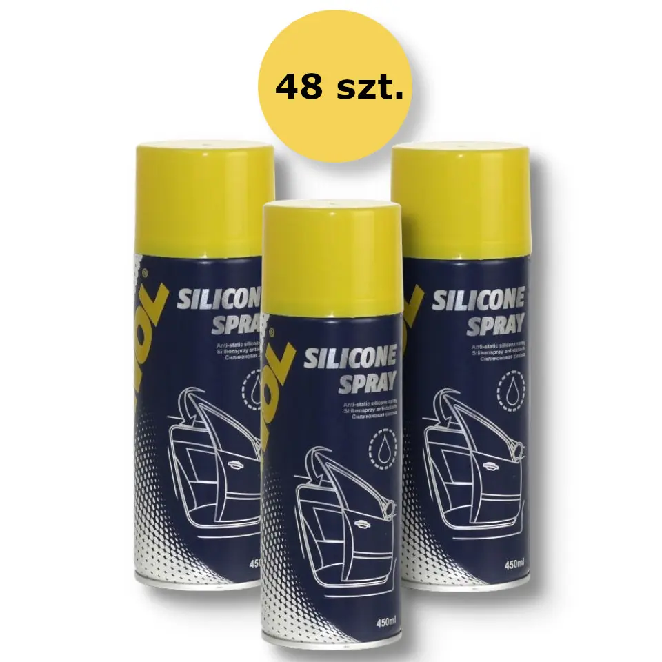 MANNOL SILICONE SPRAY 450ML (9963) - karton 48 kusů (set) (MANNOL SILICONE SPRAY 450ML (9963) - karton 48 kusů (set))