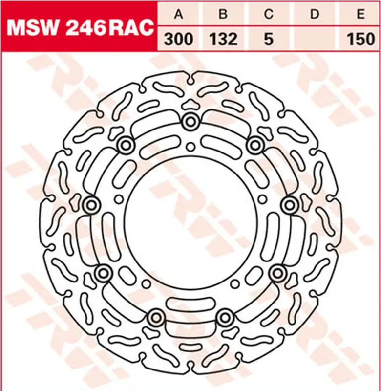 TRW ZF přední brzdový kotouč YAMAHA YZF R25, YZF R3, MT-03 15-, FZ-6N/S FAZER 04-10, XJ6 600N/F/S DIVERSION 09-16, YZF R6 03, MT-03 660 06-14, MT-09
