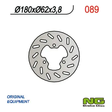 NG zadní brzdový kotouč DERBI SENDA 50 95-03 (180x62x3,8) (3x10,50mm) (NG zadní brzdový kotouč DERBI SENDA 50 95-03 (180x62x3,8) (3x10,50mm))