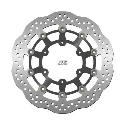 NG přední brzdový kotouč SUZUKI GSXR 600/750 08-18, GSXR 1000 09-16, GSX 750Z 08-14 (310X102X5mm) (6X8,5mm) WAVE plovoucí (prostředek hliníkový) (NG)