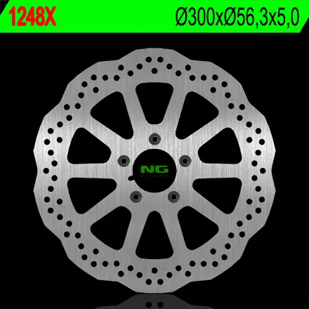 NG přední brzdový kotouč HARLEY DAVIDSON 883/1200/1450/1584/1690/1800 (300X56,3X5) (5X8,5mm) WAVE (NG přední brzdový kotouč HARLEY DAVIDSON)