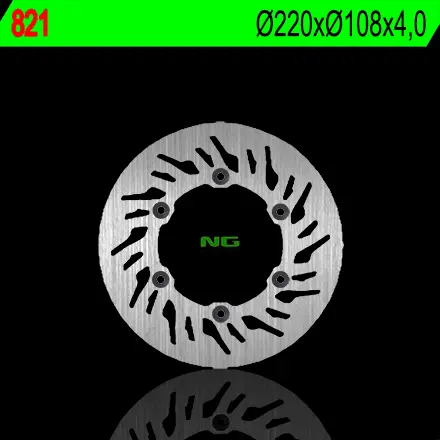 NG zadní brzdový kotouč GAS GAS 125/200/250/400/450/515 (220X108X4) (6X6,5mm) (NG zadní brzdový kotouč GAS GAS 125/200/250/400/450/515 (220X108X4))