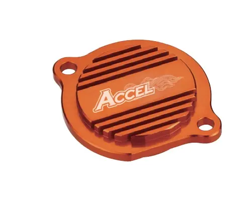 ACCEL víčko olejového filtru barva oranžová KTM (ACCEL víčko olejového filtru barva oranžová KTM)