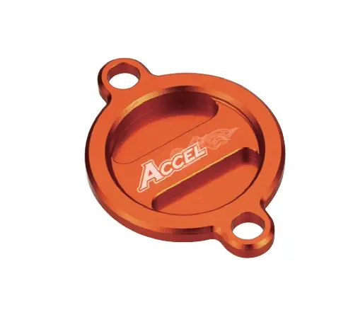 ACCEL víčko olejového filtru barva oranžová KTM (ACCEL víčko olejového filtru barva oranžová KTM)