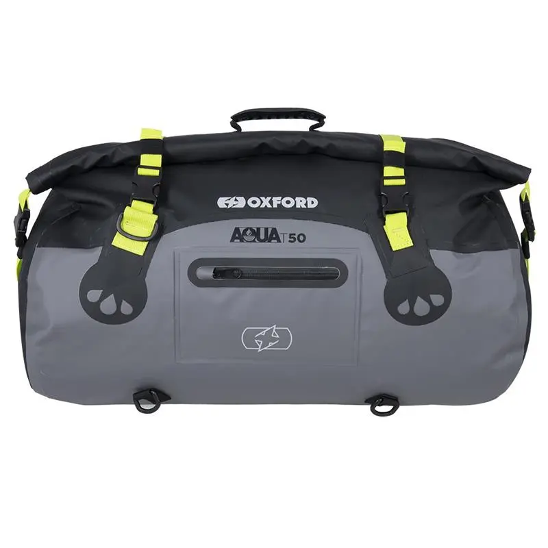 OXFORD brašna AQUA T-50 ROLLBAG voděodolná objem 50L barva černá/šedá/žlutá fluorescenční (OXFORD brašna AQUA T-50 ROLLBAG voděodolná objem 50L barva)